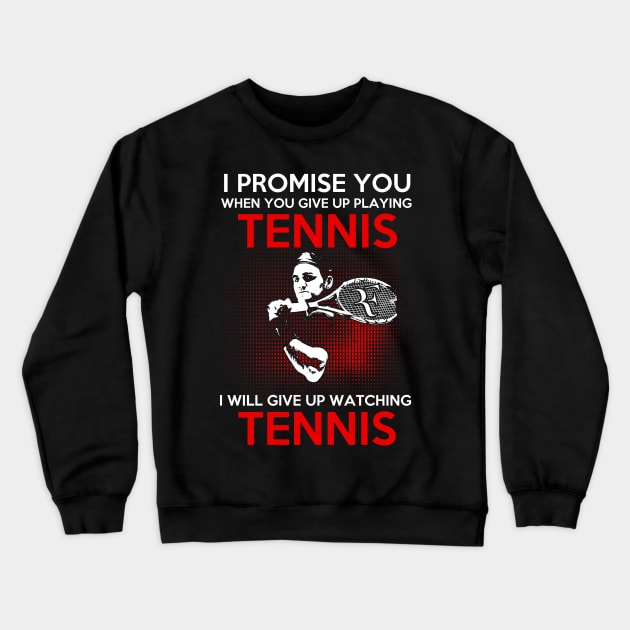 Tennis Crewneck Sweatshirt by Dojaja